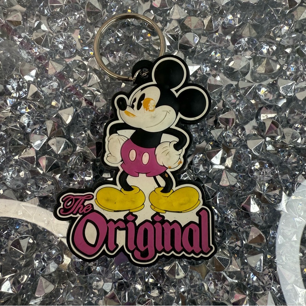 Disney Mickey Mouse 'The Original' Keychain - Pink, Yellow, Black